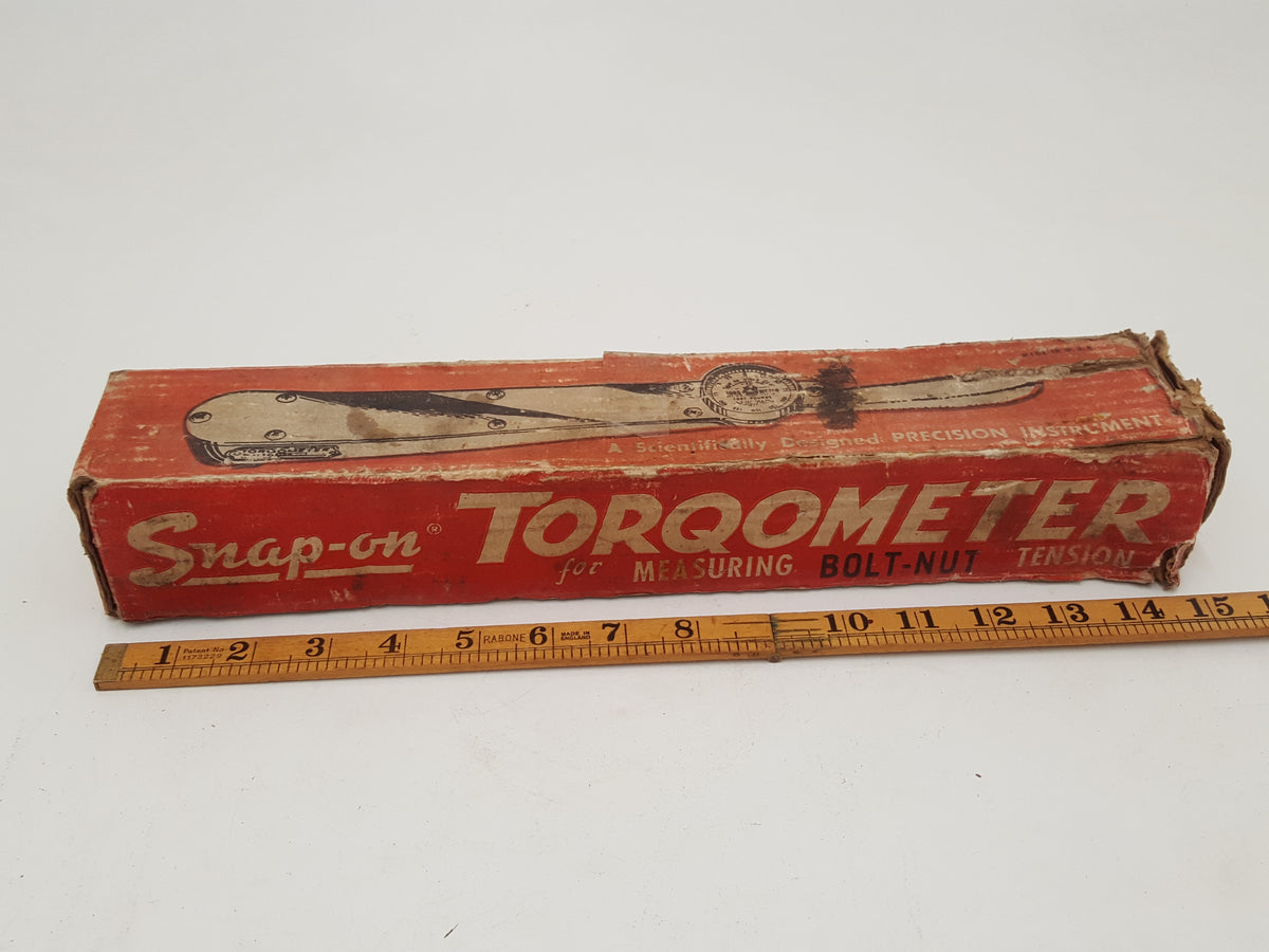 Stunning Vintage Snap On Torqometer for Measuring Bolt Nut Tension in – The  Vintage Tool Shop, The Old Dairy, Carters Barn Farm, Piddlehinton,  Dorchester DT2 7TH