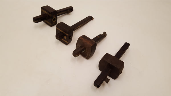 Mixed Bundle of 4 Vintage Marking Gauges Restoration Project 36369