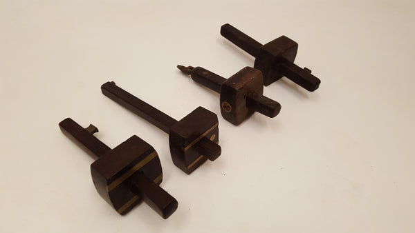 Mixed Bundle of 4 Vintage Marking Gauges Restoration Project 36369