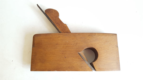 Unusual 7 1/2" x 1 1/8" Vintage Wooden Rebate Plane 40043