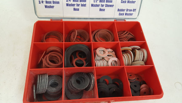 Screwfix Replacement Fibre & Rubber Washers in Case 42512