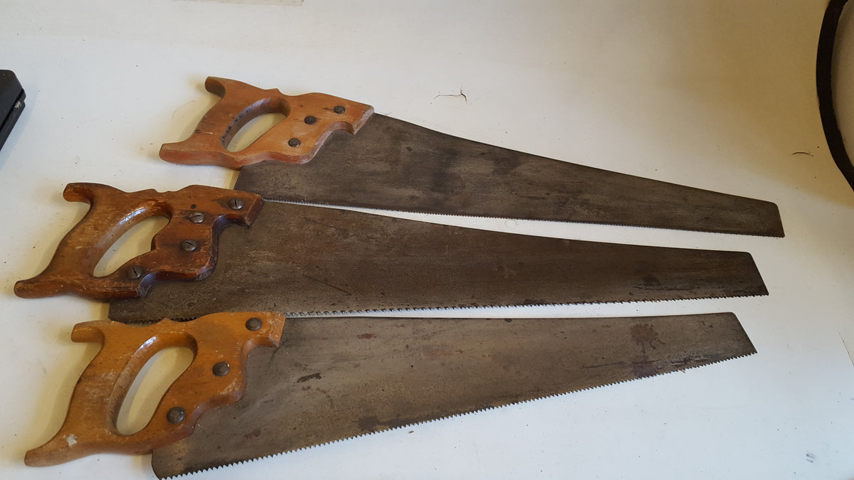 Mixed Bundle of 3 Panel Saws 43096 The Vintage Tool Shop, The Vintage