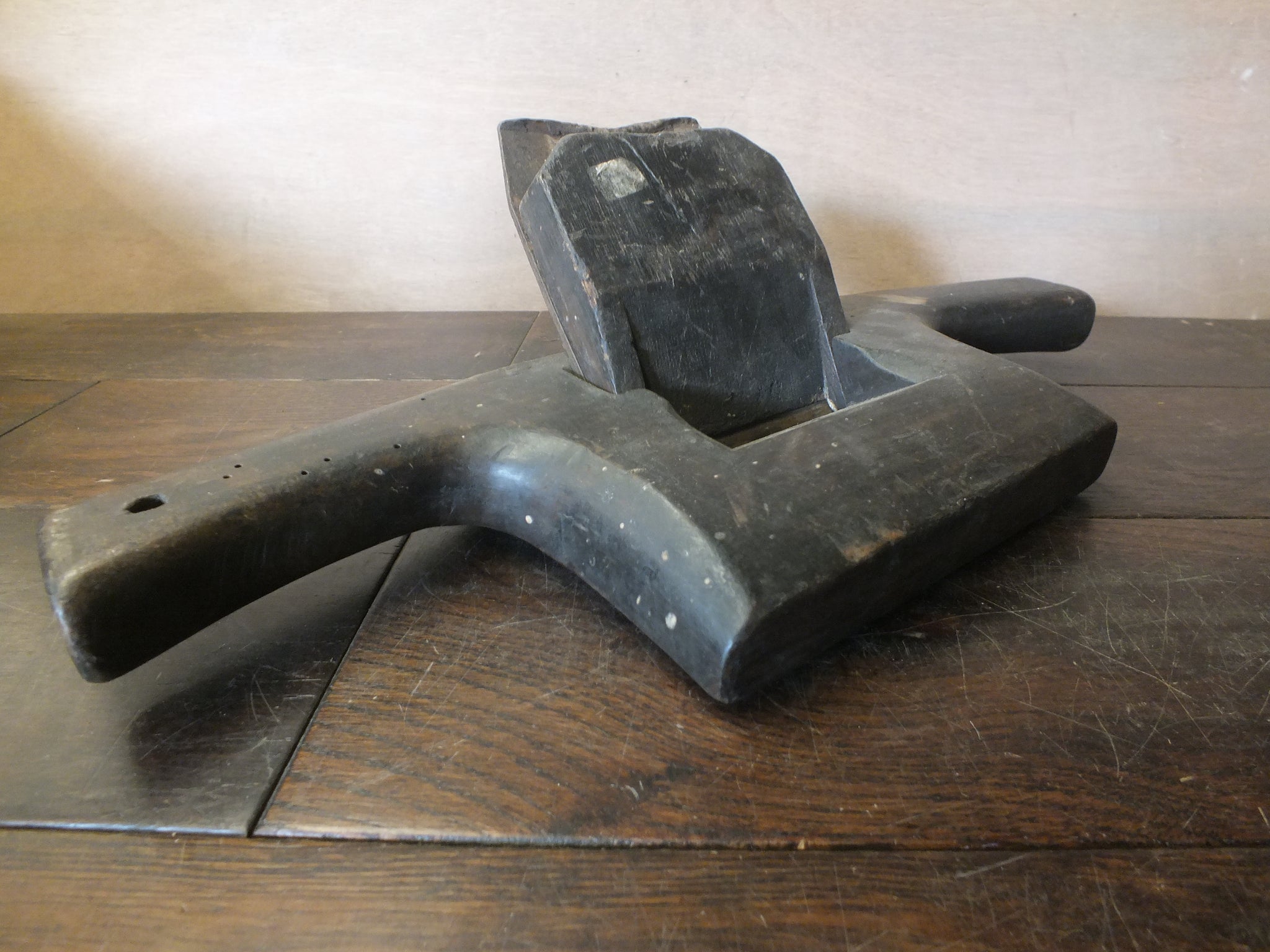 Cooper's Barrel Downright Shave. With W. Greaves and Sons 4" blade. Flat bottomed. 46358