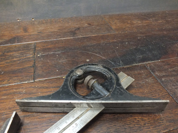 Combination Square and Chesterman protractor head. Metric & imperial 12" rule. No spirit level or scribe. 46614