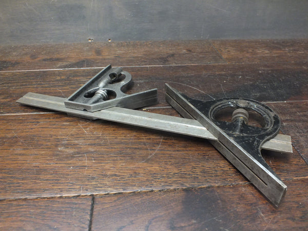 Combination Square and Chesterman protractor head. Metric & imperial 12" rule. No spirit level or scribe. 46614