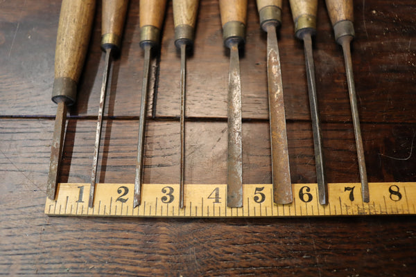 Job Lot combined set of Carving Chisels 45914