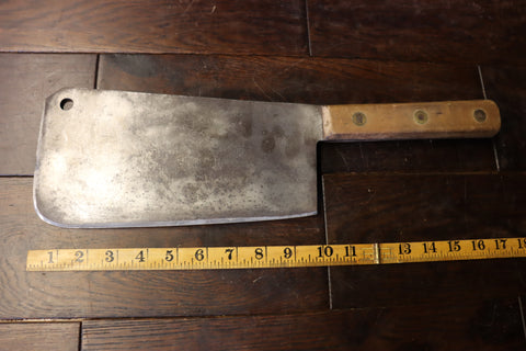 Meat Cleaver. 10". Riveted Handle. Excellent Cast steel. 46018