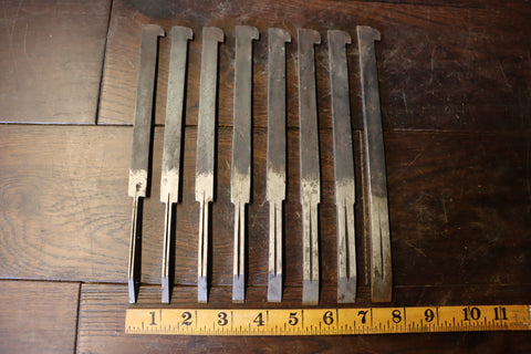 Full Numbered set of Plow Plane Bits. 1-8. 46114