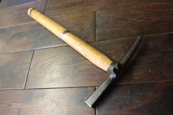 Boxmaker's hammer. Beautifully forged 1LB hammer, square cross section, bamboo handle. 46263