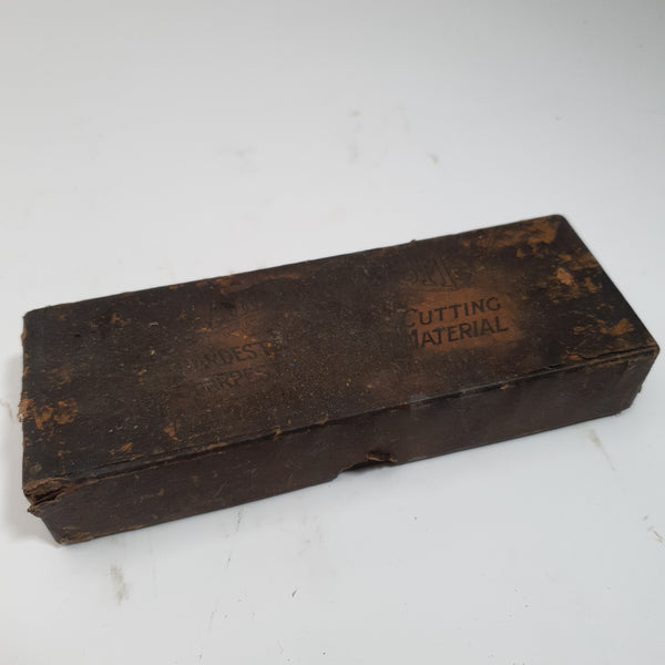 6" x 2" Vintage Medium Carborundum Sharpening Stone in Box 43803