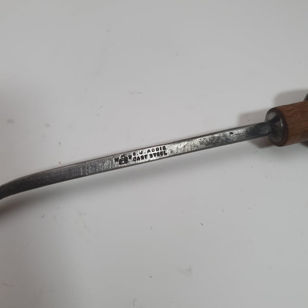 1/4" Vintage SJ Addis Skew Spoon Gouge w #23 Sweep 43716