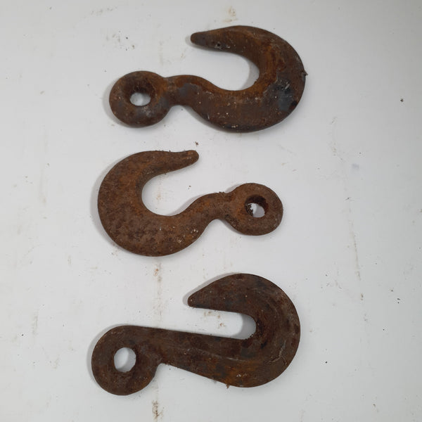 Bundle of 3 Vintage Pulley Hooks 43487