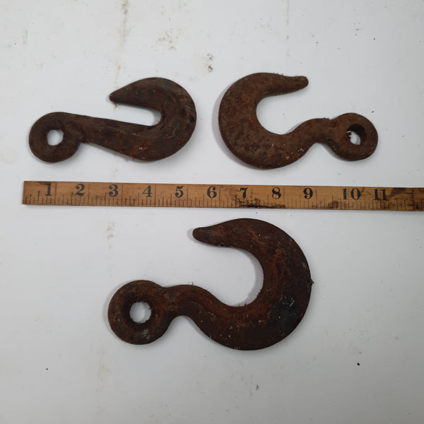 Bundle of 3 Vintage Pulley Hooks 43487