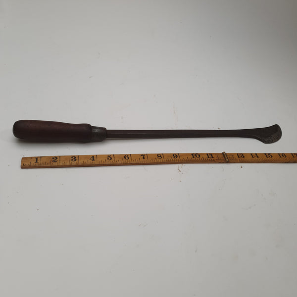 18" Unusual Vintage Forged Leather Cutting Tool 44528
