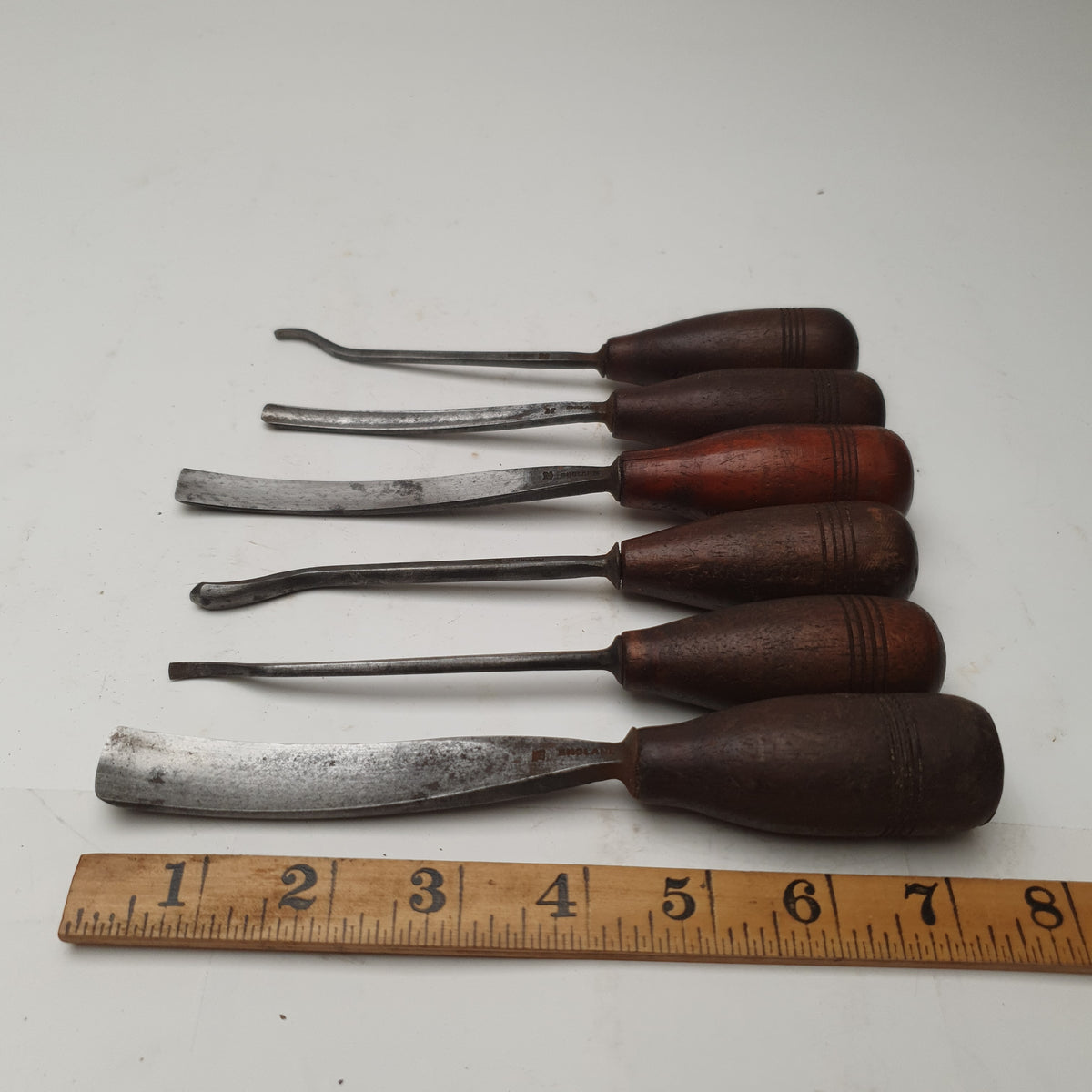 Beautiful Set of 6 SJ Addis Carving Tools 44915 – The Vintage Tool Shop ...