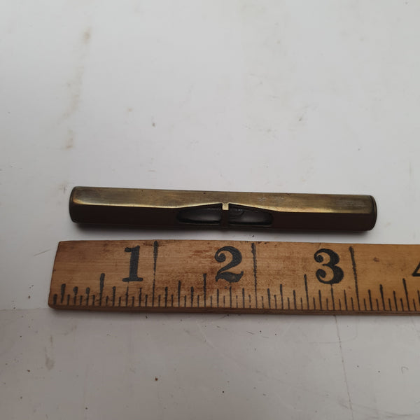 Small 3" Vintage Brass Pocket Level 45009