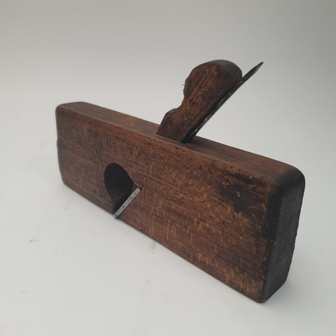 1 3/8" x 9 1/2" Vintage Wooden Skewed Rebate Plane 45411