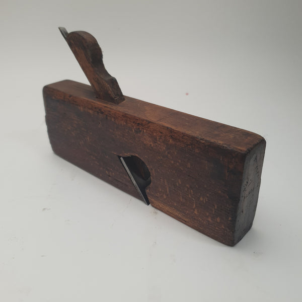 1 3/8" x 9 1/2" Vintage Wooden Skewed Rebate Plane 45411