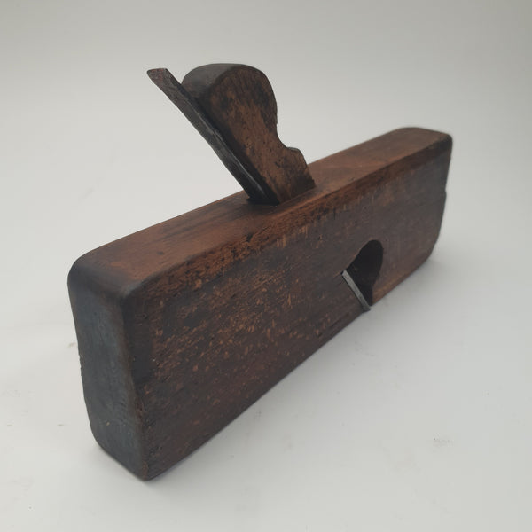 1 3/8" x 9 1/2" Vintage Wooden Skewed Rebate Plane 45411