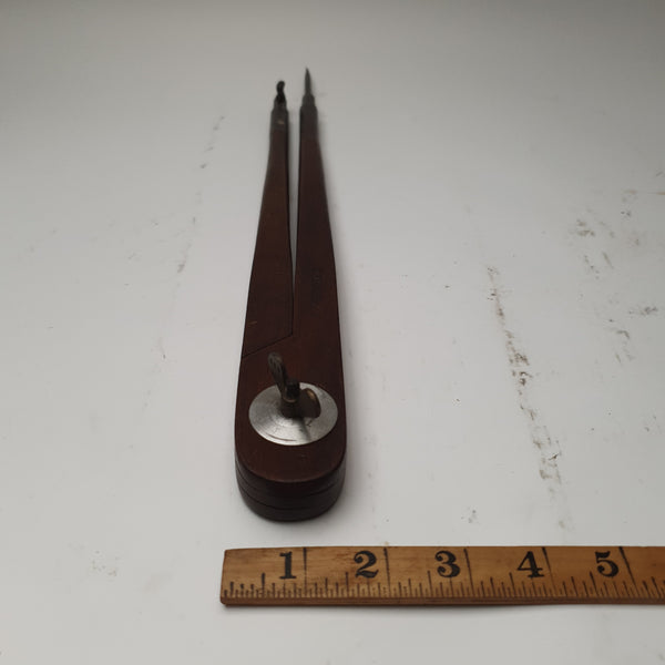 Large 14" Wood & Steel Compass w 2 1/2" Spike 45713