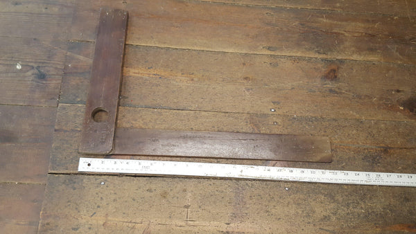 Wood 19" Try Square 5343-The Vintage Tool Shop