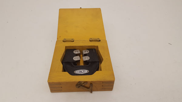 Horstmann Adjustable Thread Caliper Gauge 1/4" BSF Wooden Box VGC 18402-The Vintage Tool Shop