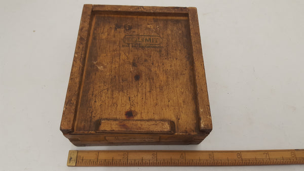 Tolimit Thread Caliper Gauge 11/16" 28 UNS VGC Wooden Box 18503-The Vintage Tool Shop