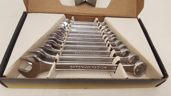 6 - 19mm Am-Tech Combination Wrench Set 11 Pc Oroginal Box VGC 18929-The Vintage Tool Shop