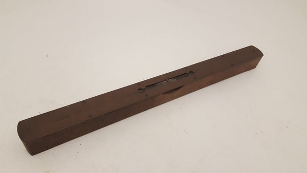 Interesting John Rabone & Sons 18" Spirit Level Brass & Wood GC 18853