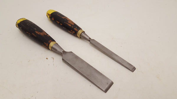Pair of Unnamed Straight Chisels 1/2 - 1" 21331