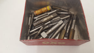 Job lot of Assorted Taps in Vintage Oxo Cube Tin 23866