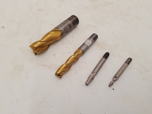 Mixed Bundle of 4 Slot Drill Bits Screwed Shank 24432