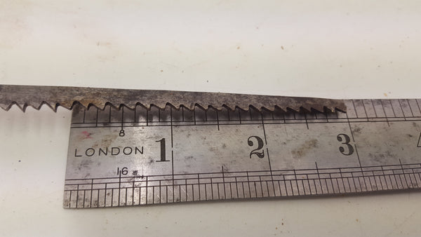 Large 7 1/2" Vintage Brass & Wood Pad Saw w Blade 24654