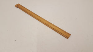 13" Vintage Imperial Wooden Rule 25049