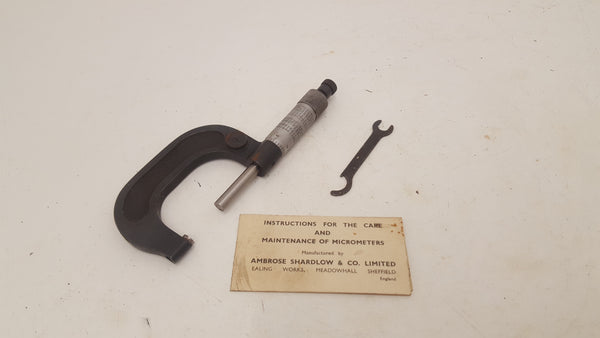 Vintage Ambrose Shardlow & Co Micrometer in Box 25502