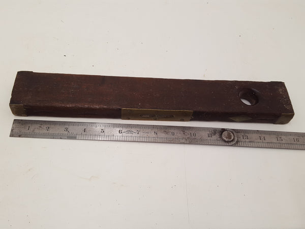 16" Antique Brass & Wood Combination Level 26098