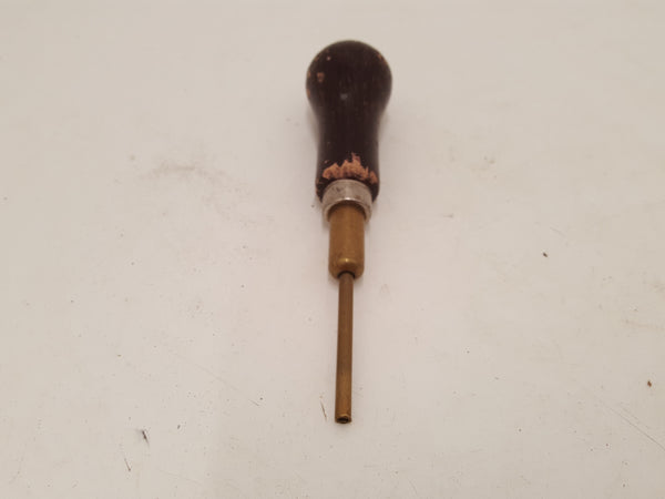 6 1/2" Vintage Brass & Wood Pushpin 26246