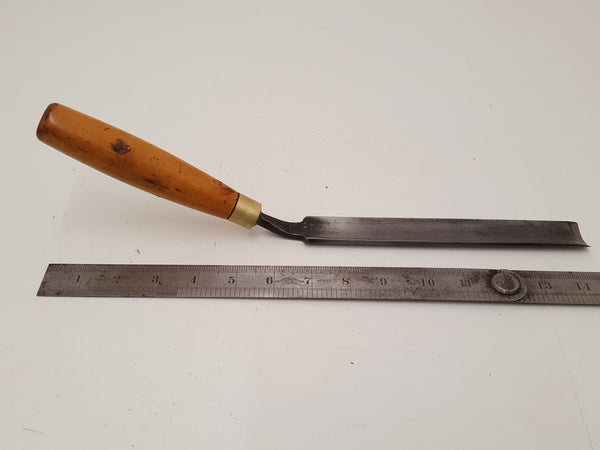 1 1/8" I Sorby Bent Paring Gouge User Modified w #5 Sweep 26660