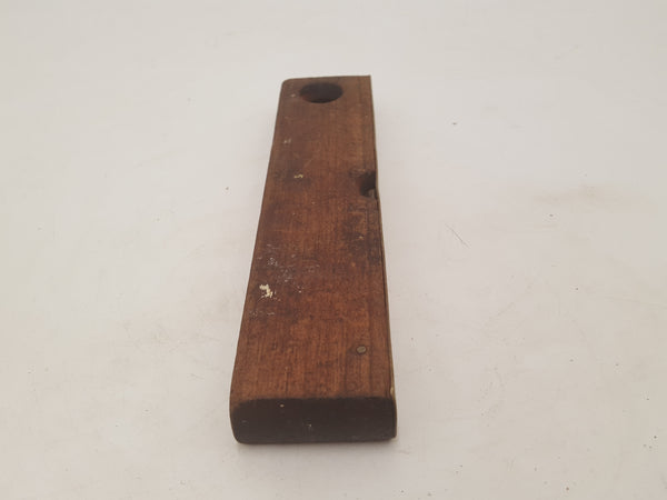 10" Vintage Wood & Brass Spirit Level Side Bubble Broken 29694