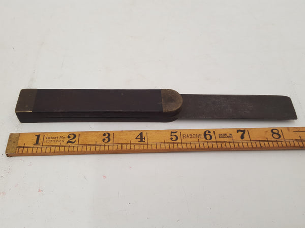 8" Vintage Wood Brass & Steel Bevel 29806