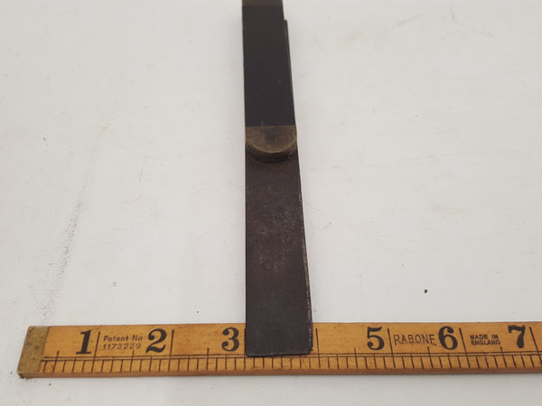 8" Vintage Wood Brass & Steel Bevel 29806