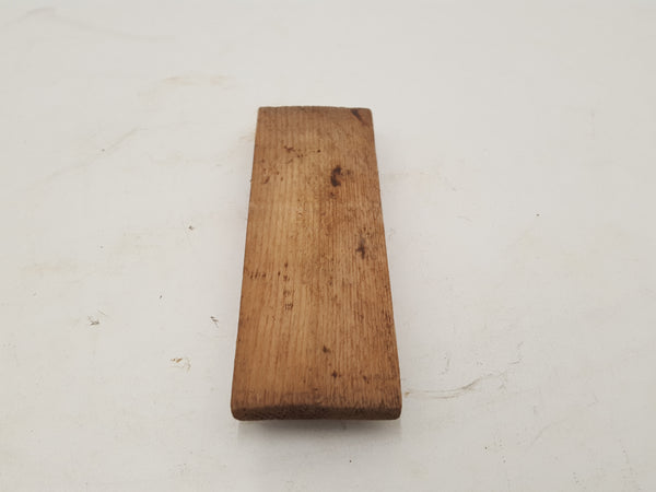 4 1/2" Vintage Oblong Oil Stone in Wood 29986