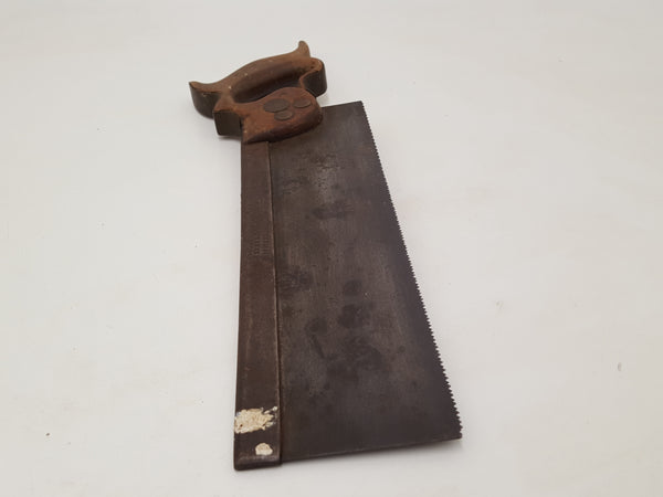 12" Vintage Henry & Co Steel Back Saw w 12 TPI Well Repaired 30402