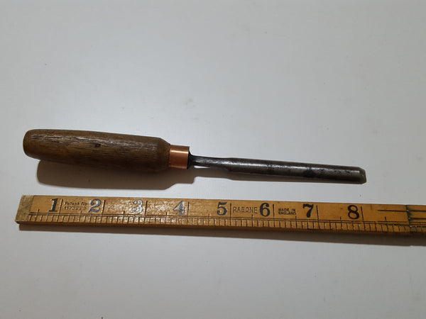 3/8" Vintage Marples Gouge w #8 Sweep & Copper Ferrule 32354