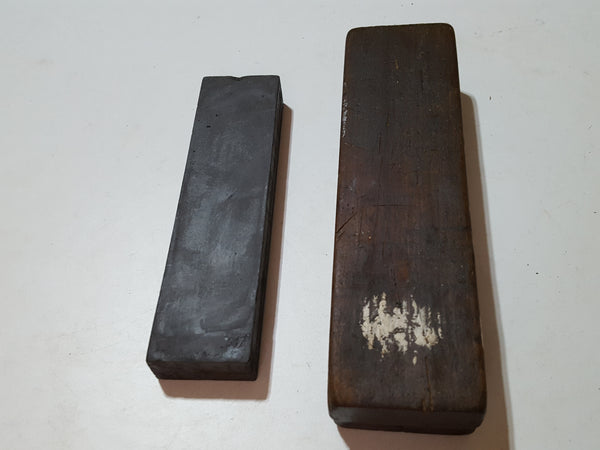 8 x 2" Vintage Carborundum Sharpening Stone in Wooden Box 33779