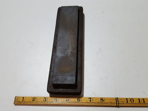 8 x 2" Vintage Carborundum Sharpening Stone in Wooden Box 33787