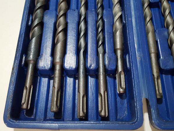 Set of 19 Assorted Mortar Drill Bits in Hard Plastic Case 33520