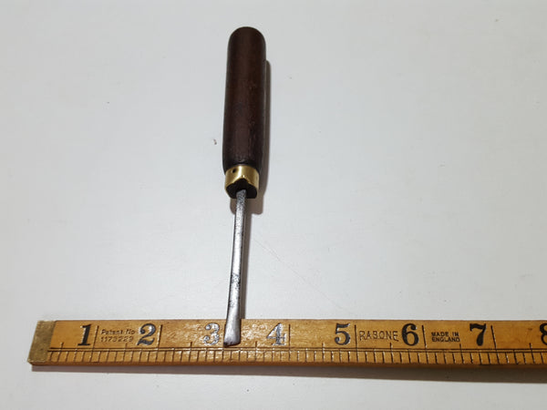 1/4" Vintage Skewed Chisel w Copper Ferrule 34240