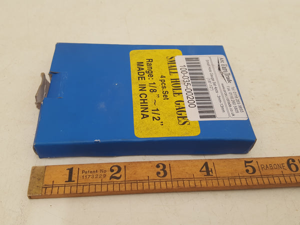 Set of 4 Small Hole Gauges 1/8" - 1/2" 33940