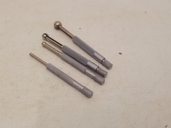Set of 4 Small Hole Gauges 1/8" - 1/2" 33940